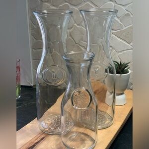 VINTAGE WINE CARAFES | Set of 3